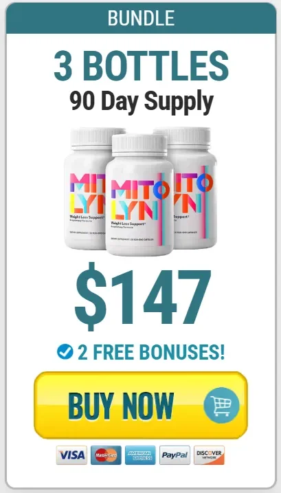Mitolyn 3 Bottles Bundle - 90 Day Supply - $147 with 2 Free Bonuses